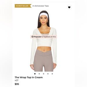437 the wrap top in cream